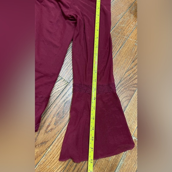 Ultra Pink Burgundy Flared Sleeve Blouse - Picture 6 of 9